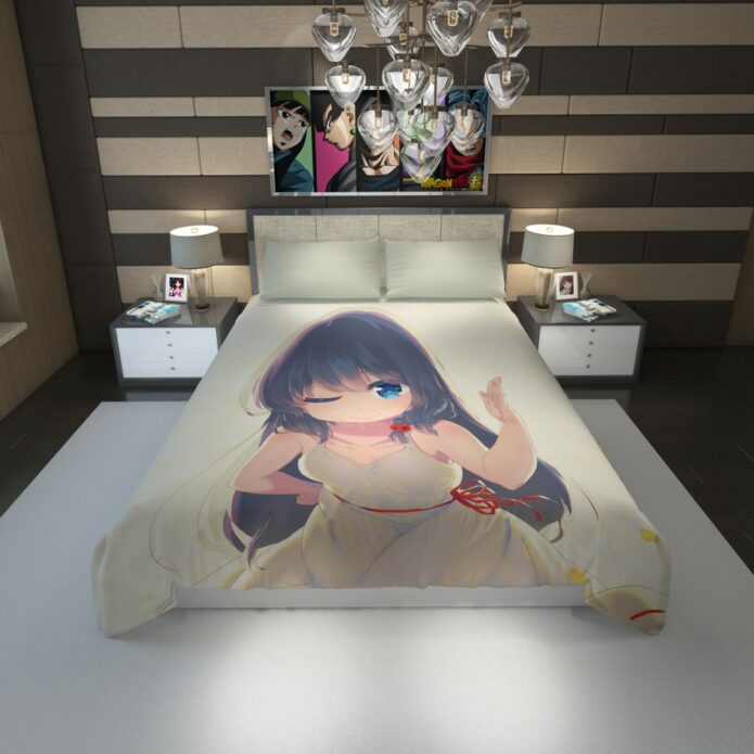 Anime Girl Japanes Cartoon Duvet Cover 1