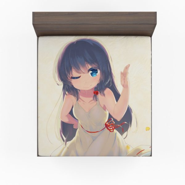 Anime Girl Japanes Cartoon Fitted Sheet