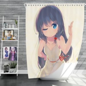 Anime Girl Japanes Cartoon Shower Curtain