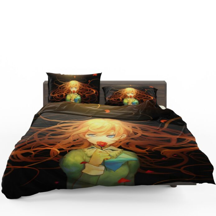 Anime Girl Rose Bedding Set 1