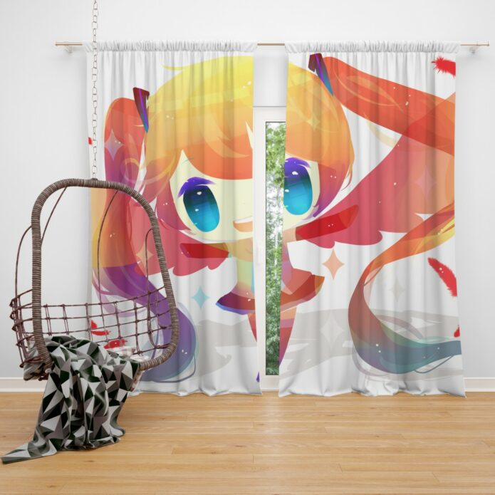 Anime Girl Vocaloid Bedroom Window Curtain