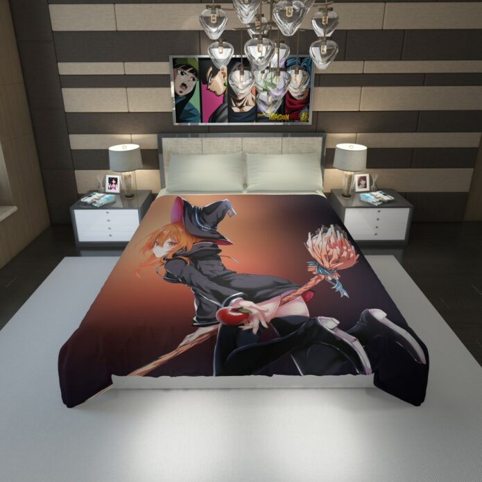 Anime Girl Wich Magic Teen Duvet Cover