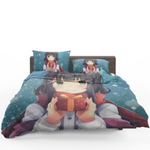 Anime Girl Winter Xmas Gift Bedding Set 1
