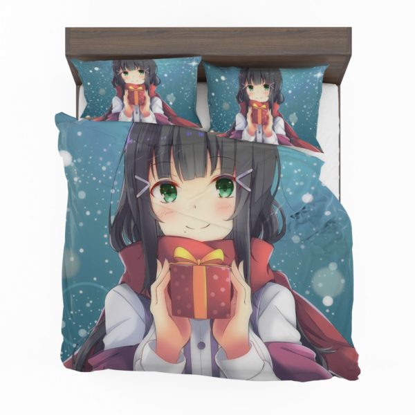 Anime Girl Winter Xmas Gift Bedding Set 2