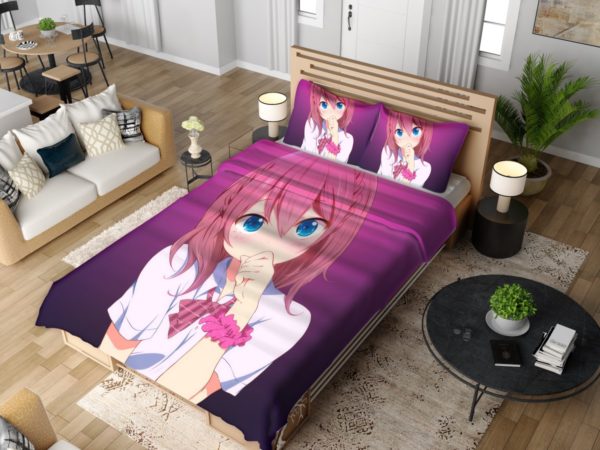 Anime Girl Yawning Teen Bedding Set 4