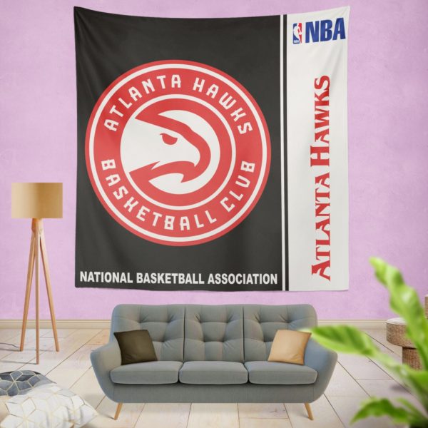 Atlanta Hawks NBA Basketball Bedroom Wall Hanging Tapestry