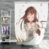 Beautiful Japanese Anime Girl Queen King Shower Curtain