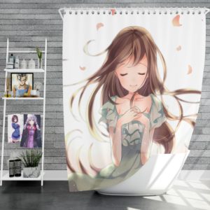 Beautiful Japanese Anime Girl Queen King Shower Curtain
