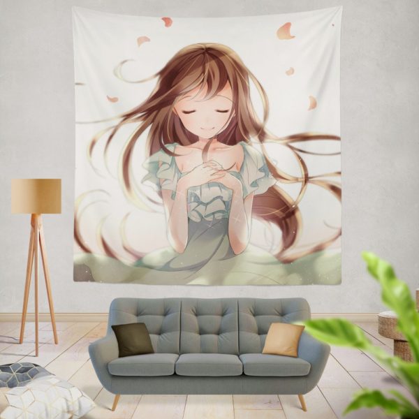 Beautiful Japanese Anime Girl Queen King Wall Hanging Tapestry