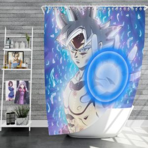 Blue Ultra Instinct Goku Teen Shower Curtain