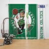 Boston Celtics NBA Basketball Bedroom Window Curtain