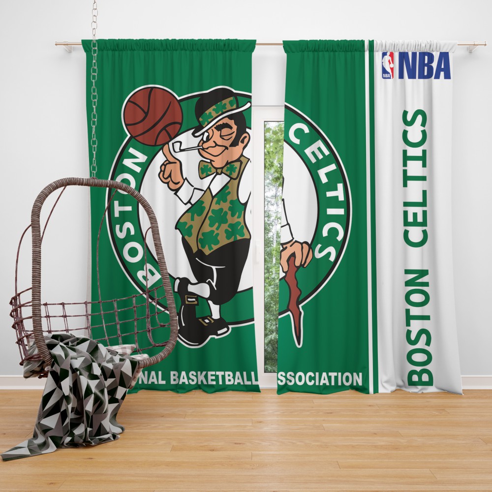 Boston Celtics Nba Basketball Bedroom, Boston Celtics Shower Curtain