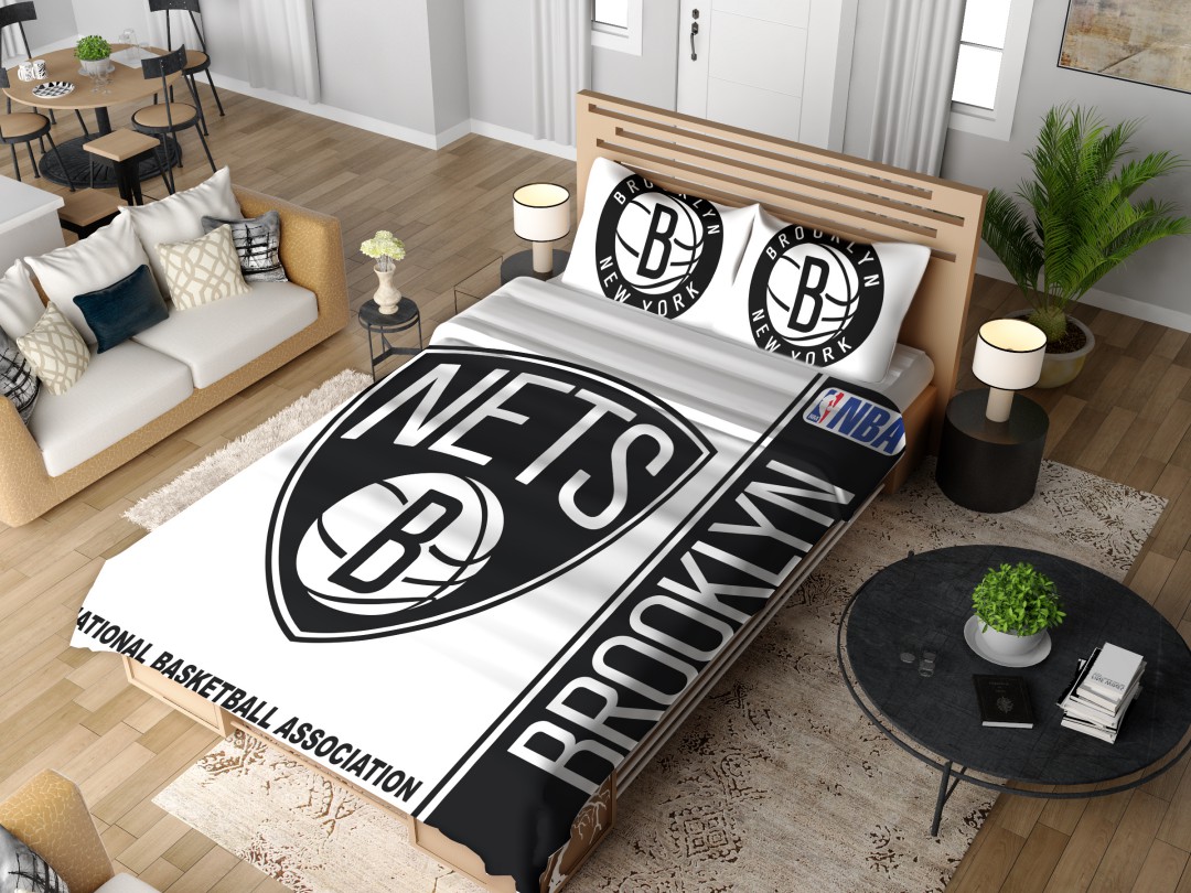 Brooklyn Nets Nba Basketball Bedding Set Ebeddingsets