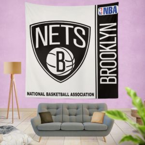 Brooklyn Nets NBA Basketball Bedroom Wall Hanging Tapestry