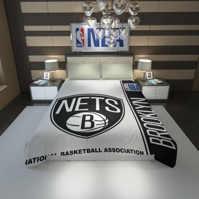 Brooklyn Nets NBA Basketball Duvet Cover 1