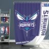 Charlotte Hornets NBA Basketball Bathroom Shower Curtain