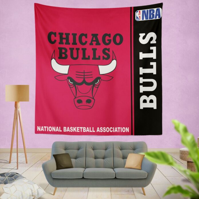 Chicago Bulls NBA Basketball Bedroom Wall Hanging Tapestry