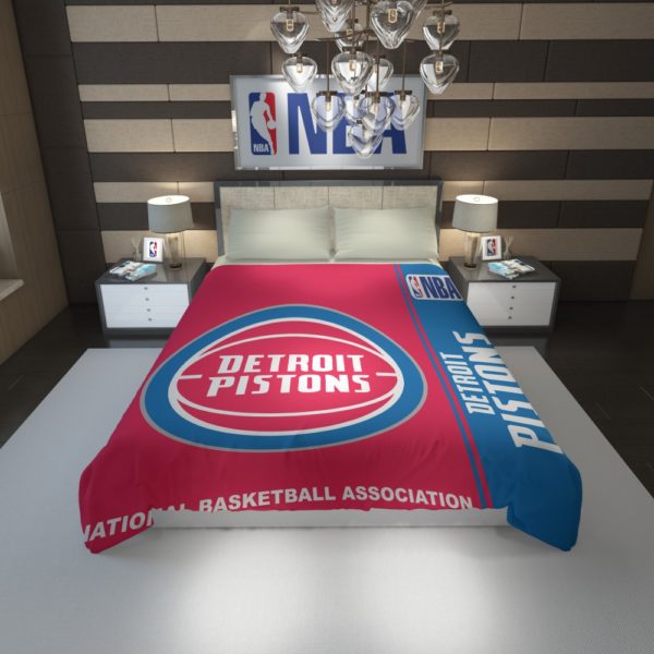 Detroit Pistons NBA Basketball Duvet Cover 1