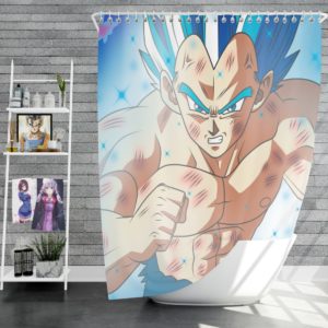 Dragon Ball Vegeta Anime Boy Shower Curtain