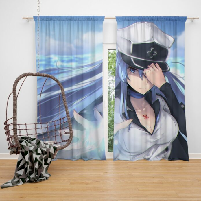 Esdeath Akame Ga Kill Japanese Bedroom Window Curtain