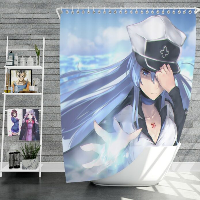 Esdeath Akame Ga Kill Japanese Shower Curtain