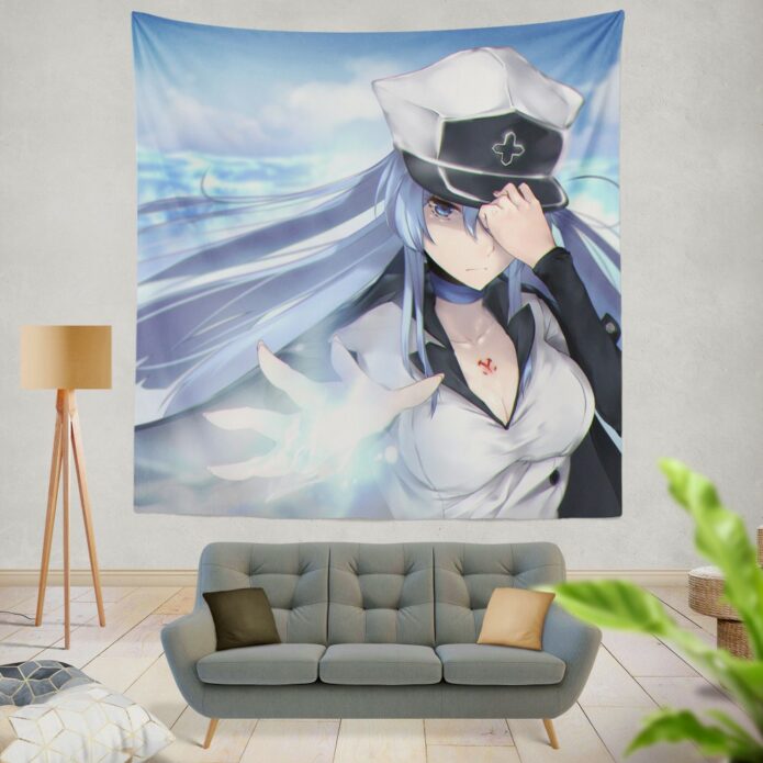 Esdeath Akame Ga Kill Japanese Wall Hanging Tapestry