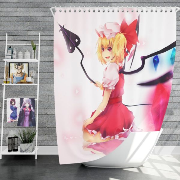Flandre Scarlet Anime Girl Vampire Shower Curtain