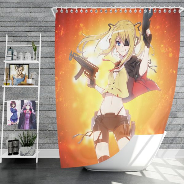 Girls Frontline Nuclear Guns Anime Shower Curtain