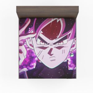 Goku Black Super Saiyan Rose Fitted Sheet