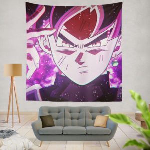 Goku Black Super Saiyan Rose Wall Hanging Tapestry