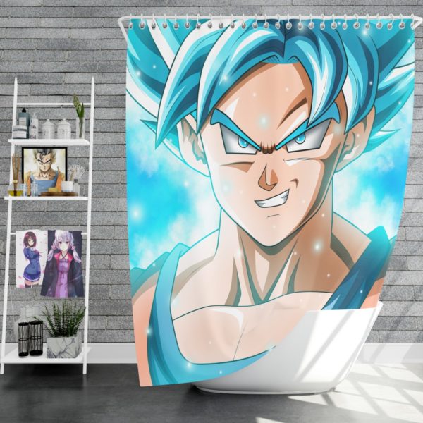 Goku Japanes Super Hero Shower Curtain