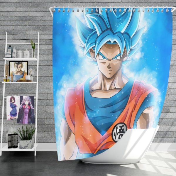 Goku Japanese Hero Anime Shower Curtain