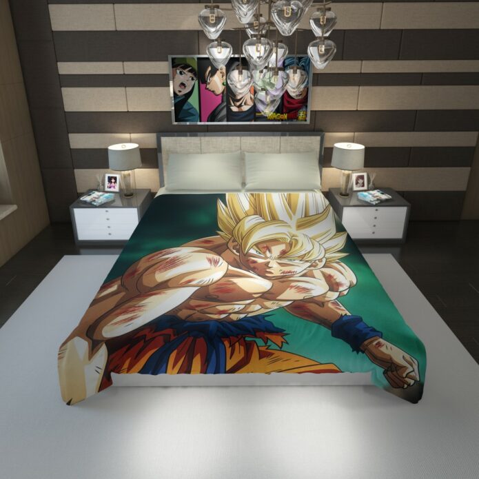 Goku Super Saiyan Dragon Ball Anime Duvet Cover 1