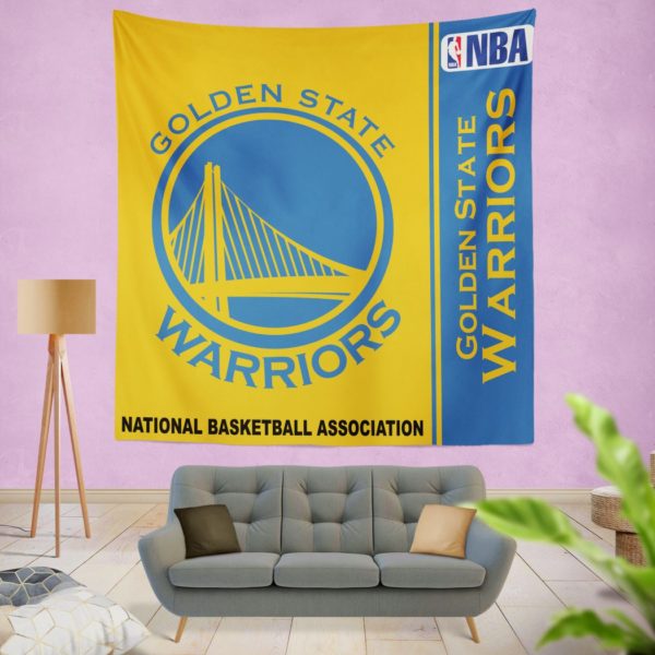 Golden State Warriors NBA Basketball Bedroom Wall Hanging Tapestry