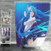 Hatsune Miku Anime Girl Vocaloid Long Hair Shower Curtain