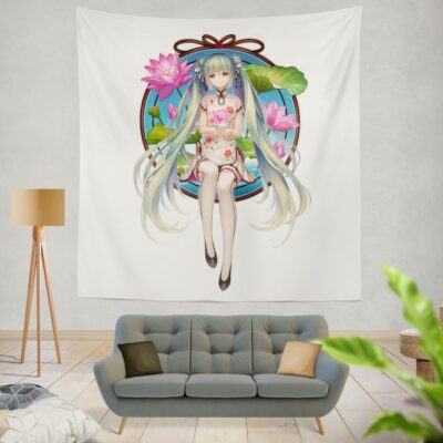 Hatsune Miku Anime Wall Hanging Tapestry
