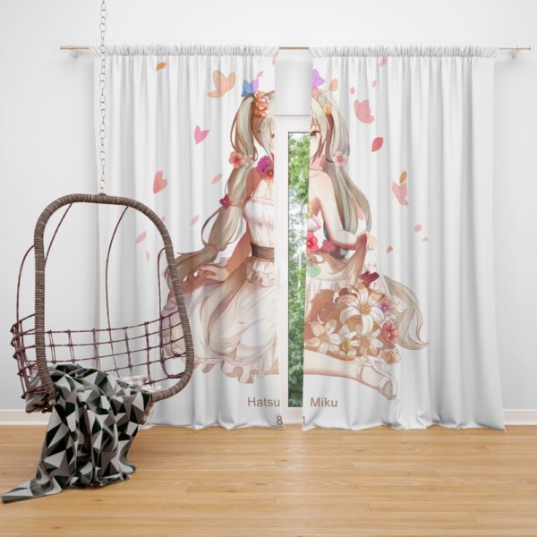 Hatsune Miku Vocaloid Anime Bedroom Window Curtain