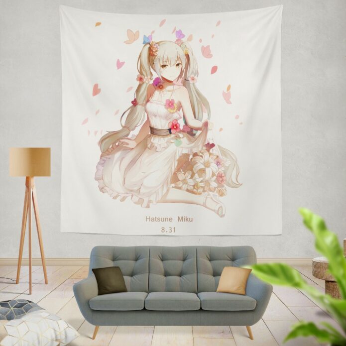 Hatsune Miku Vocaloid Anime Wall Hanging Tapestry