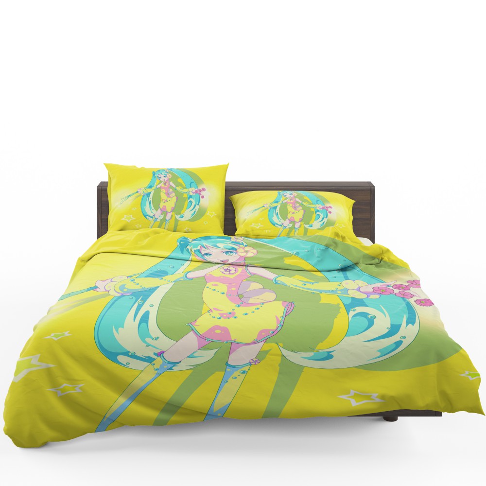 3D Japan Anime Hatsune Miku Duvet Cover Bedding Set Pillowcase Quilt Cover 
