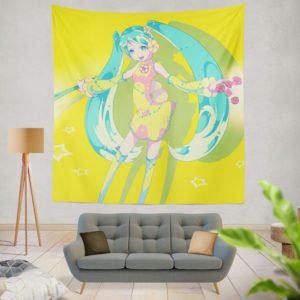Hatsune Miku Vocaloid Japanese Anime Wall Hanging Tapestry