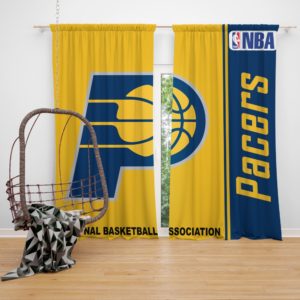 Indiana Pacers NBA Basketball Bedroom Window Curtain