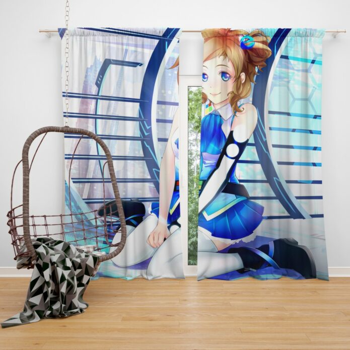 Japanese Anime Girl Bedroom Window Curtain