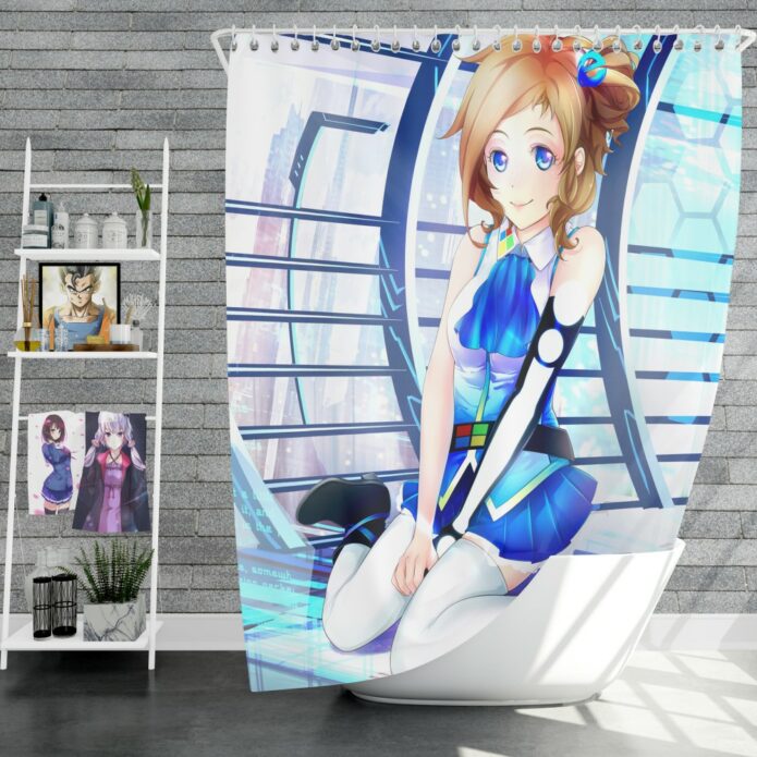Japanese Anime Girl Shower Curtain