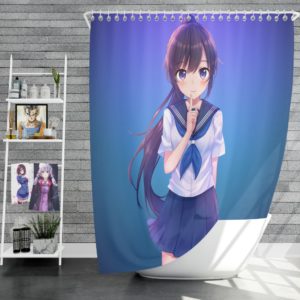 Japanese School Uniform Anime Shower Curtain