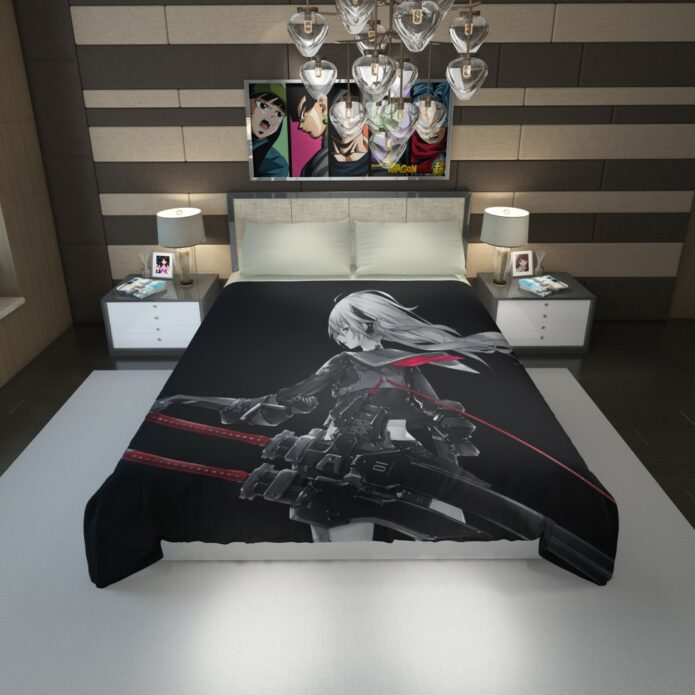Katana Anime Girl Cute Anime Duvet Cover
