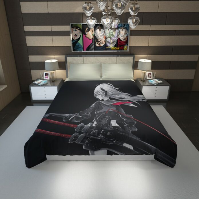 Katana Anime Girl Cute Anime Duvet Cover 1