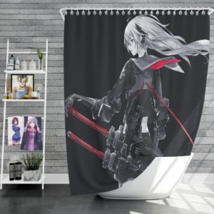 Katana Anime Girl Cute Anime Shower Curtain