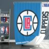 LA Clippers NBA Basketball Bathroom Shower Curtain