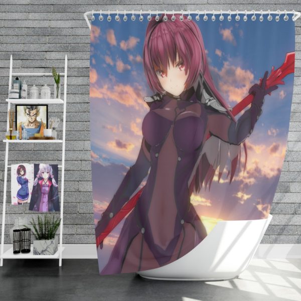 Lancer Fate Grand Order Japanese Anime Shower Curtain