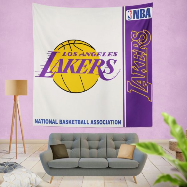 Los Angeles Lakers NBA Basketball Bedroom Wall Hanging Tapestry